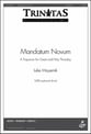 Mandatum Novum SATB choral sheet music cover